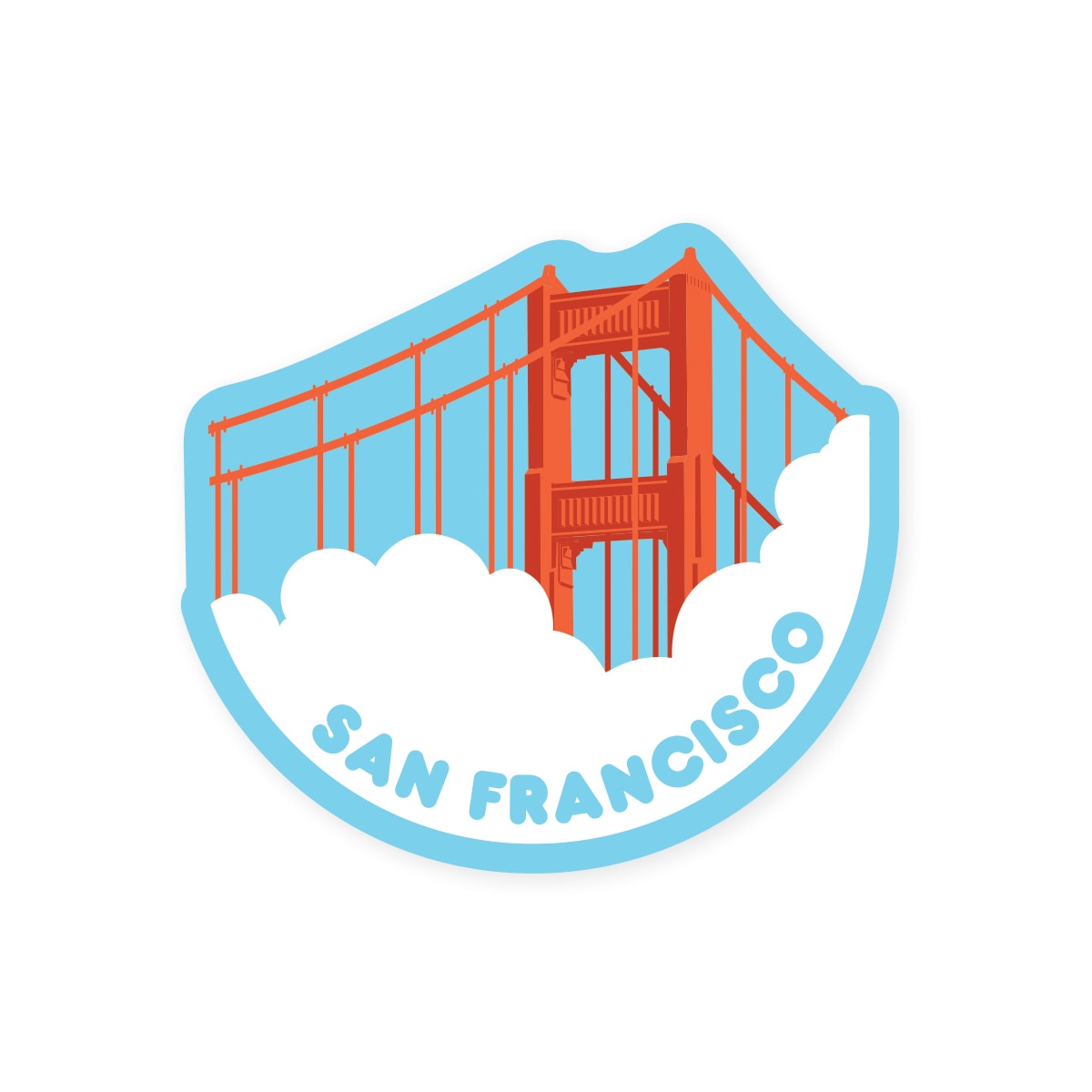SF Painted Ladies Sticker | Seltzer Goods